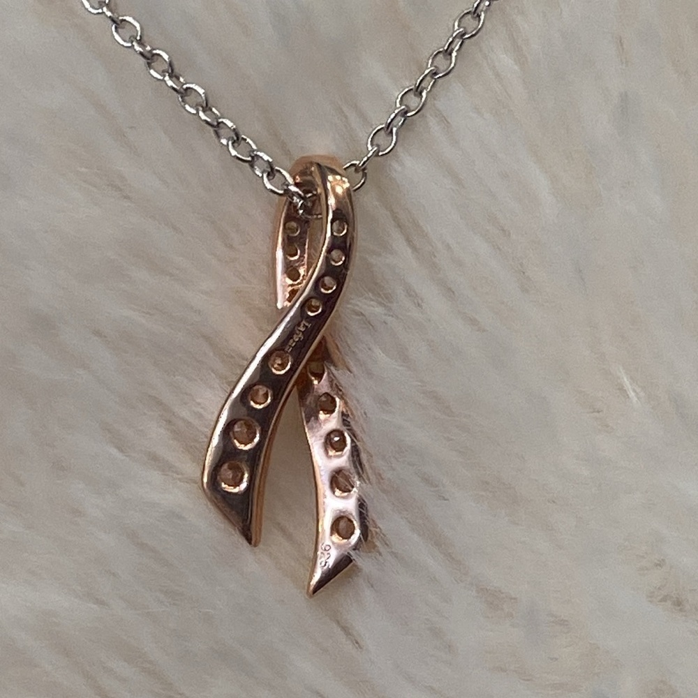 Cancer Awareness Ribbon Pendant - Picture 2 of 6